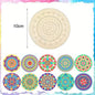 Wooden Mandala Painting10 Unfinished Wood Cutouts