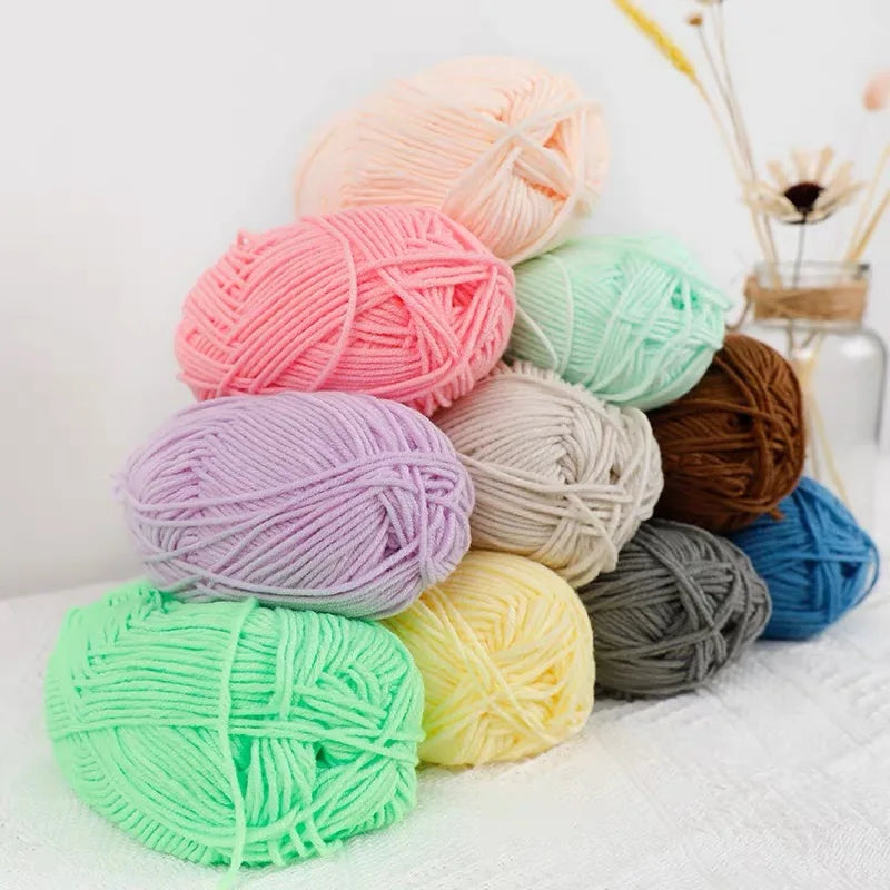 A1-a 50g/Set Soft Milk Cotton Yarn for Crochet Threads for Knitting