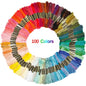 100/200/447pcs Mix Colors Embroidery Thread Cotton Sewing Skeins Craft Cross Stitch Floss Kit Line DIY Tools Make Bracelets Hilo