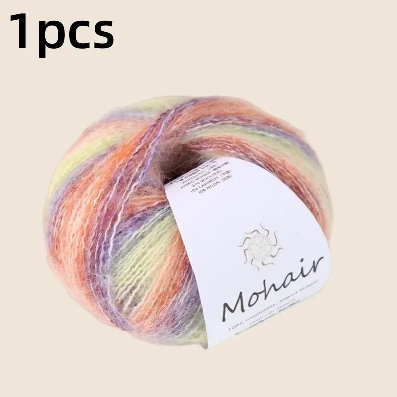 Gradient Mohair Soft Cotton Yarn