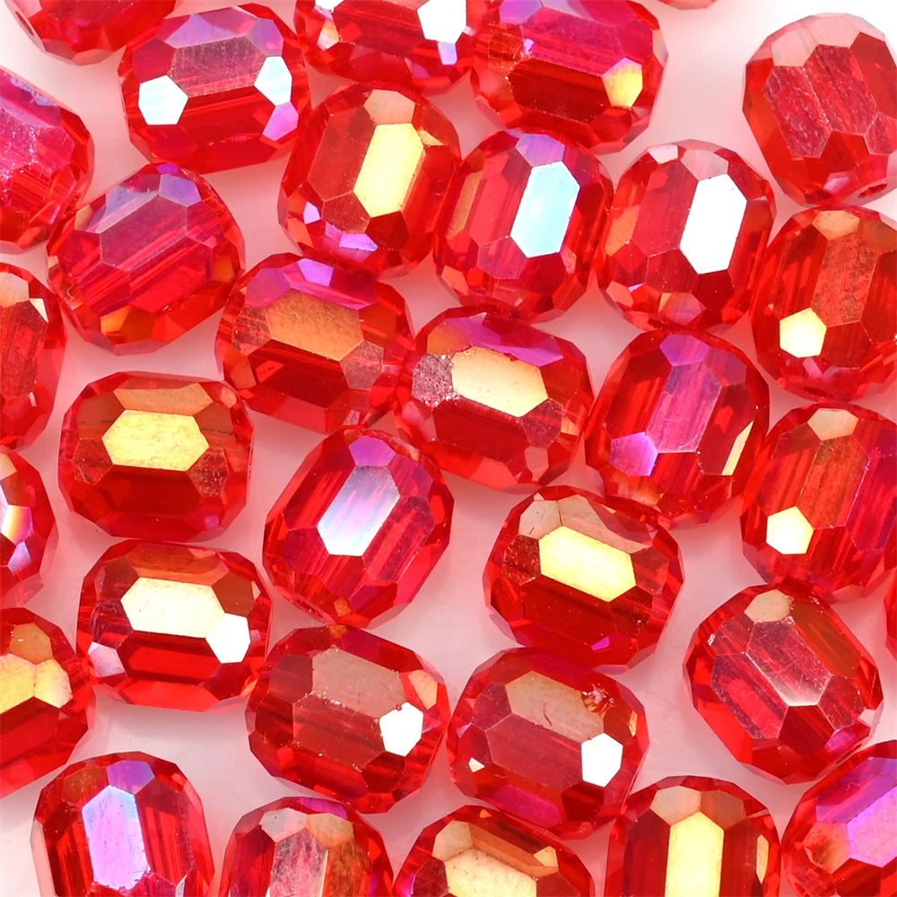 9mm Austria Crystal Beads Faceted Round Barrel Loose Spacer Beads