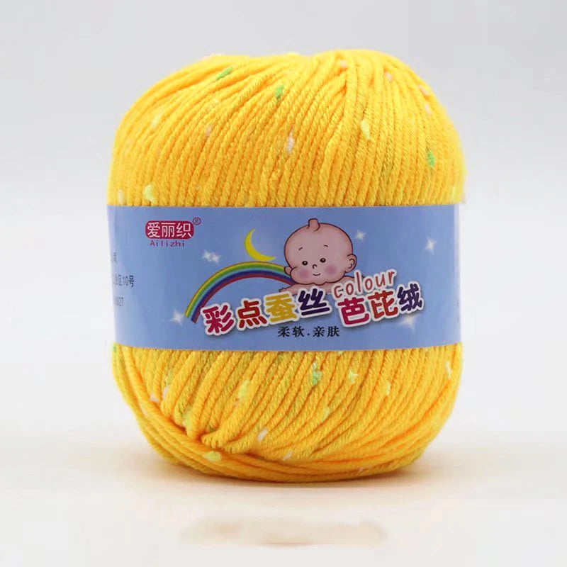 High Quality Wool Thread Eco-dyed Needlework Baby Cotton Cashmere Yarn