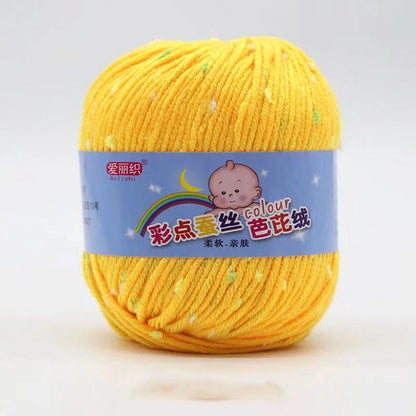 High Quality Wool Thread Eco-dyed Needlework Baby Cotton Cashmere Yarn