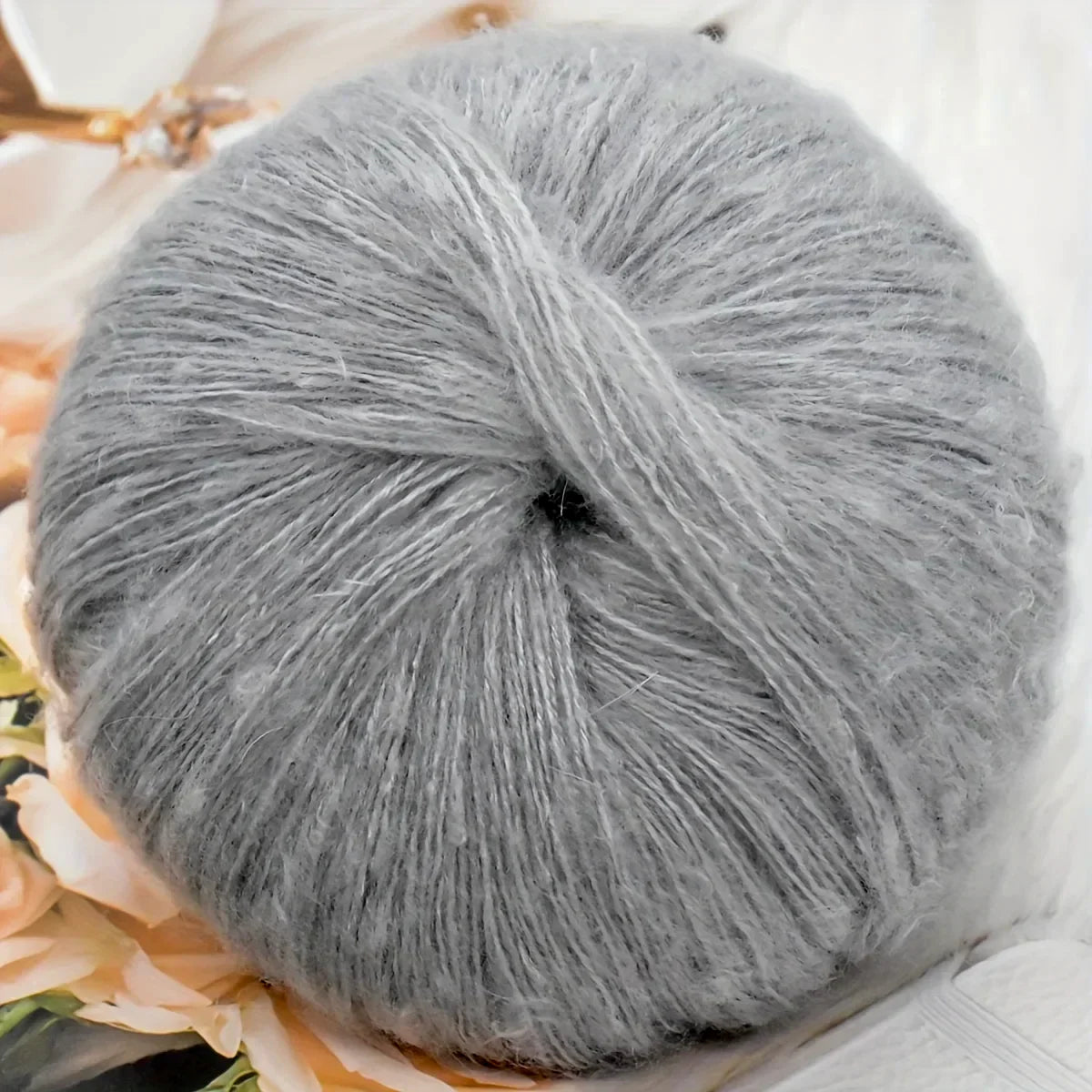 1pcs 50g Mohair Silk Wool Yarn 15% Wool 15% Mohair 40% Acrylic 30%