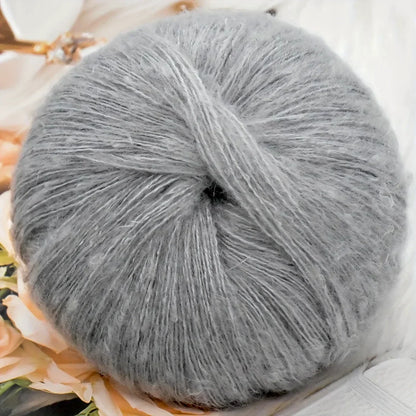 1pcs 50g Mohair Silk Wool Yarn 15% Wool 15% Mohair 40% Acrylic 30%