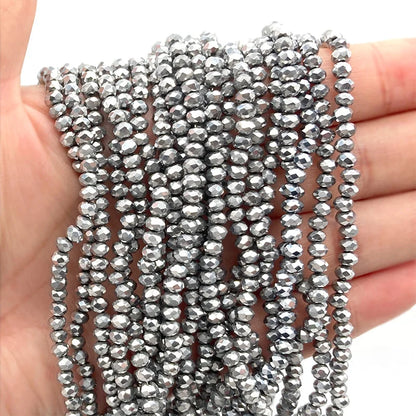 2 3 4 6 8mm Austria Faceted Crystal Beads Rondelle