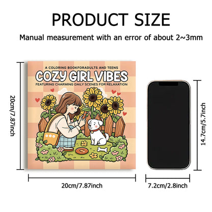 COZY GIRL VIBES Bold-easy Patterns Coloring Book