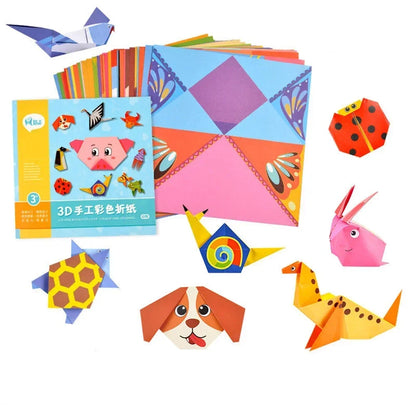 108 Pages Montessori Toys Cartoon Animal Origami Paper