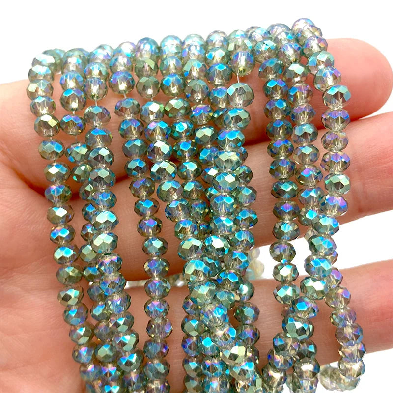2 3 4 6 8mm Austria Faceted Crystal Beads Rondelle