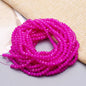 New 2 3 4mm Dyeing Rondelle Crystal Glass Beads