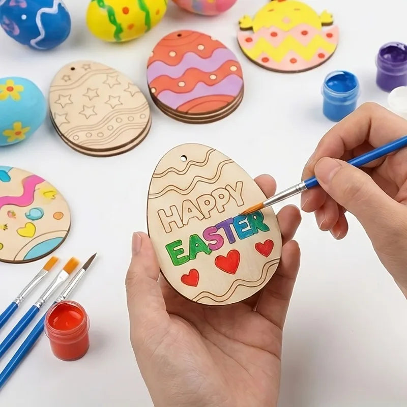 8pcs Easter Wooden Assorted