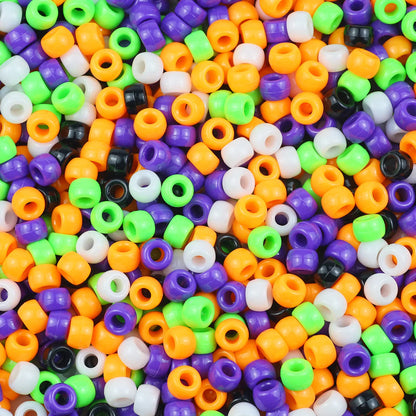 200-1200Pcs multi-colored Large Hole Pony Beads