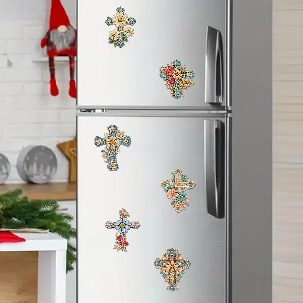 6Pcs Acrylic Cross Diamond Painting