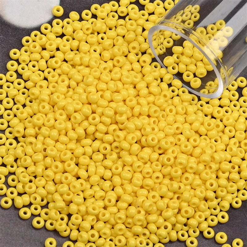 12Grams/Tube 2mm Metallic Seed Beads Japanese Round Glass Seedbeads 1200pcs