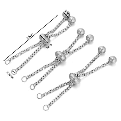 Adjustable Stainless Steel Bracelet Slider
