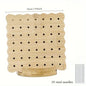 Wooden Crochet Blocking Board with Grid Lines and Stainless Steel Pins for Granny Squares Knitting Projects DIY Craft Gift