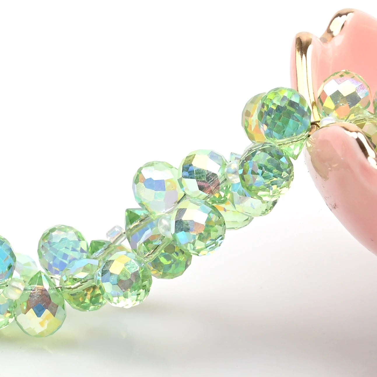 Austria AB Color Crystal Strawberry Beads 10*8mm Shiny Faceted Glass Beads