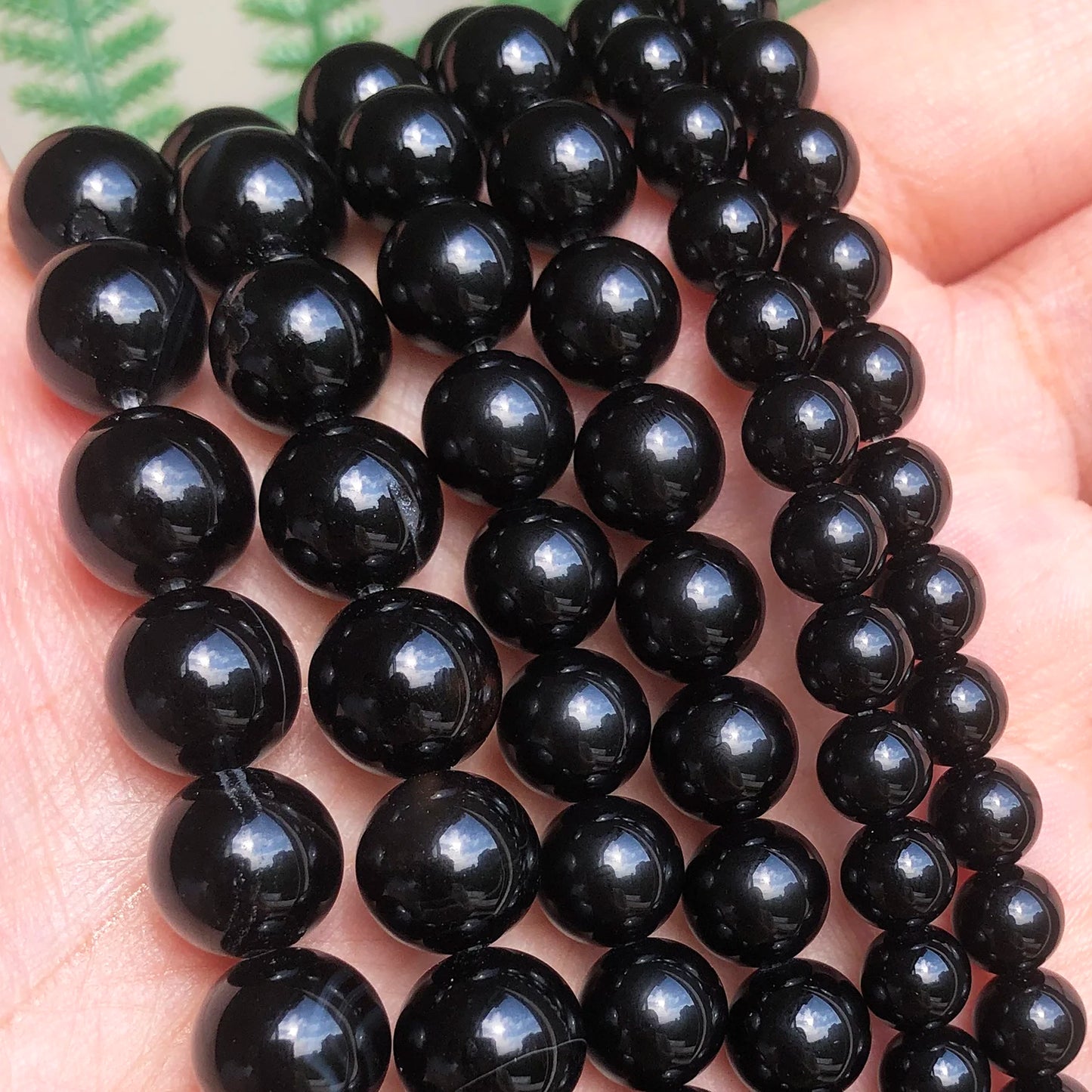 Natural Stone Dark Blue Chalcedony Jades Beads Round Loose Spacer Beads
