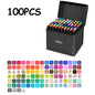 24/48/80/120/168/262 Colors Professional Drawing Markers Dual Tip Permanent