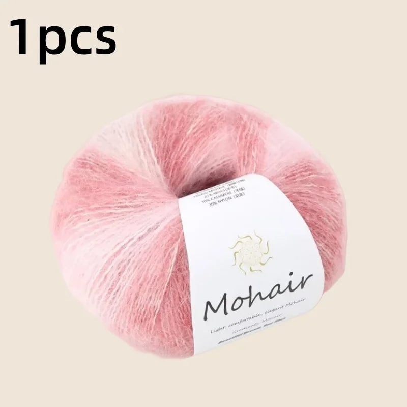 Gradient Mohair Soft Cotton Yarn