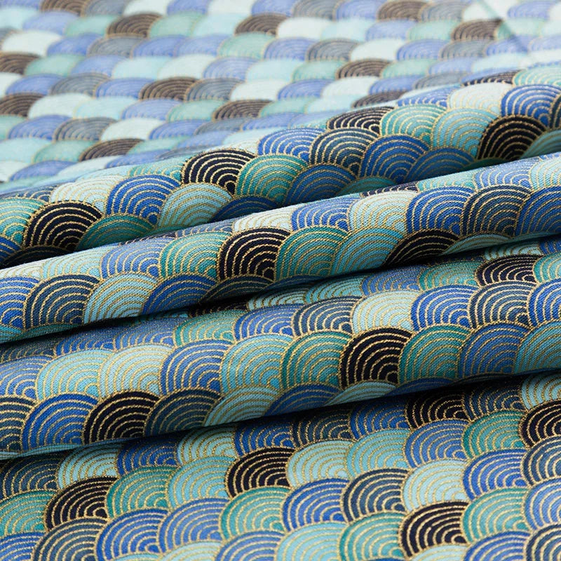 50x145cm Japanese Kimono Bronzed Fabric