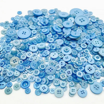 50Gram  Mix size wooden buttons