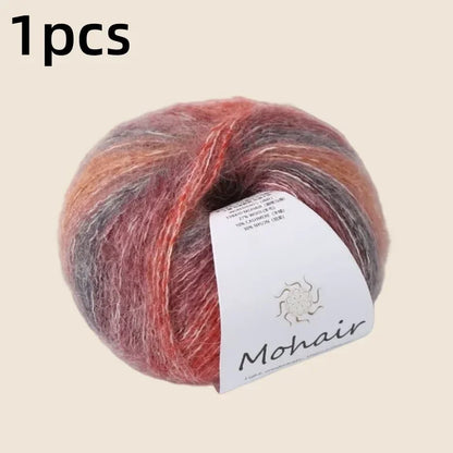 Gradient Mohair Soft Cotton Yarn