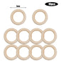 Unfinished Solid Wooden Rings Natural Wood Hoops