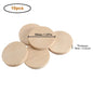 15-35mm Unfinished Smooth Round Wood Coins
