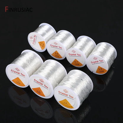 0.4-1.0mm Elastic Cord String Transparent Crystal Elastic Line