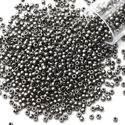 12Grams/Tube 2mm Metallic Seed Beads Japanese Round Glass Seedbeads 1200pcs