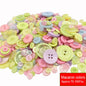 50g/Pack Mix Size Mix color Resin Button 1-3cm