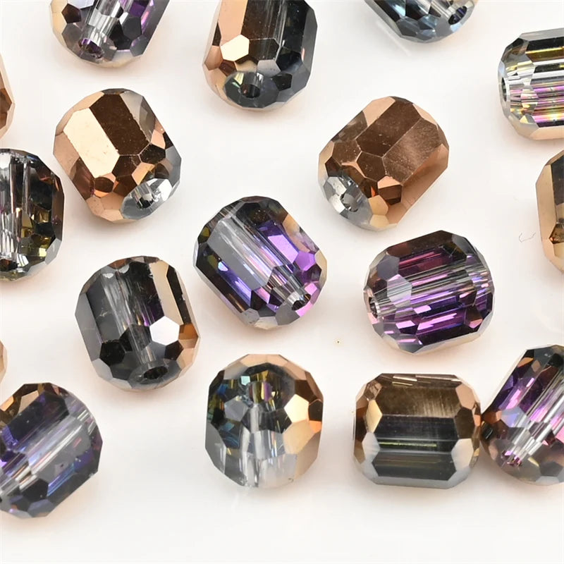 9mm Austria Crystal Beads Faceted Round Barrel Loose Spacer Beads