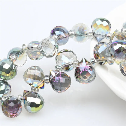 Austria AB Color Crystal Strawberry Beads 10*8mm Shiny Faceted Glass Beads