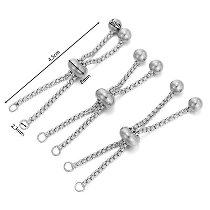 Adjustable Stainless Steel Bracelet Slider