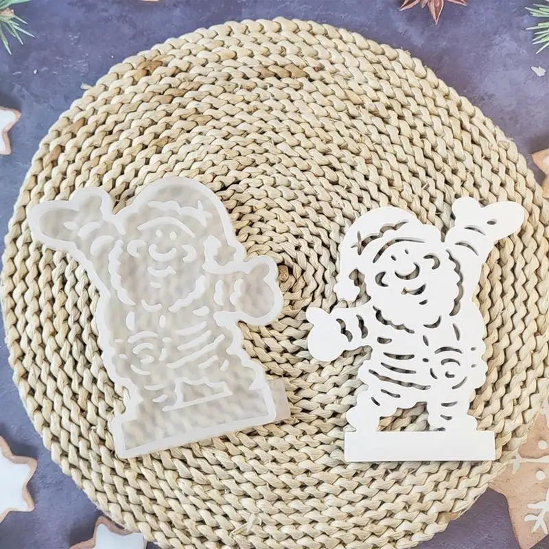 Silicone Candle Holder Mold Santa Claus