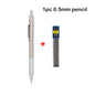 Mechanical Pencil Set 0.3 0.5 0.7 0.9 1.3 2.0mm Full Metal Art Drawing Painting Automatic Pencil