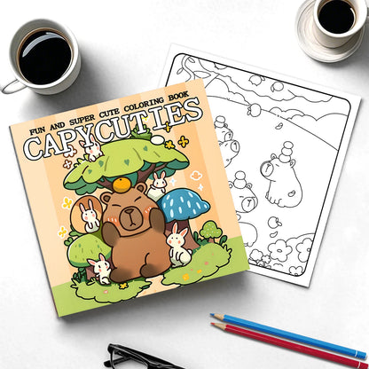 CAPYCUTIES Bold-easy Patterns Coloring Book