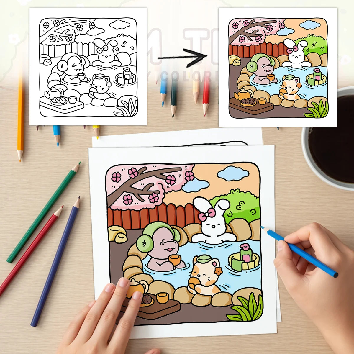 CALM TIMES Bold-easy Patterns Coloring Book