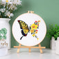 Embroidery Kit Butterfly Printed Pattern for Beginner