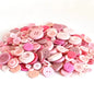 50Gram  Mix size wooden buttons
