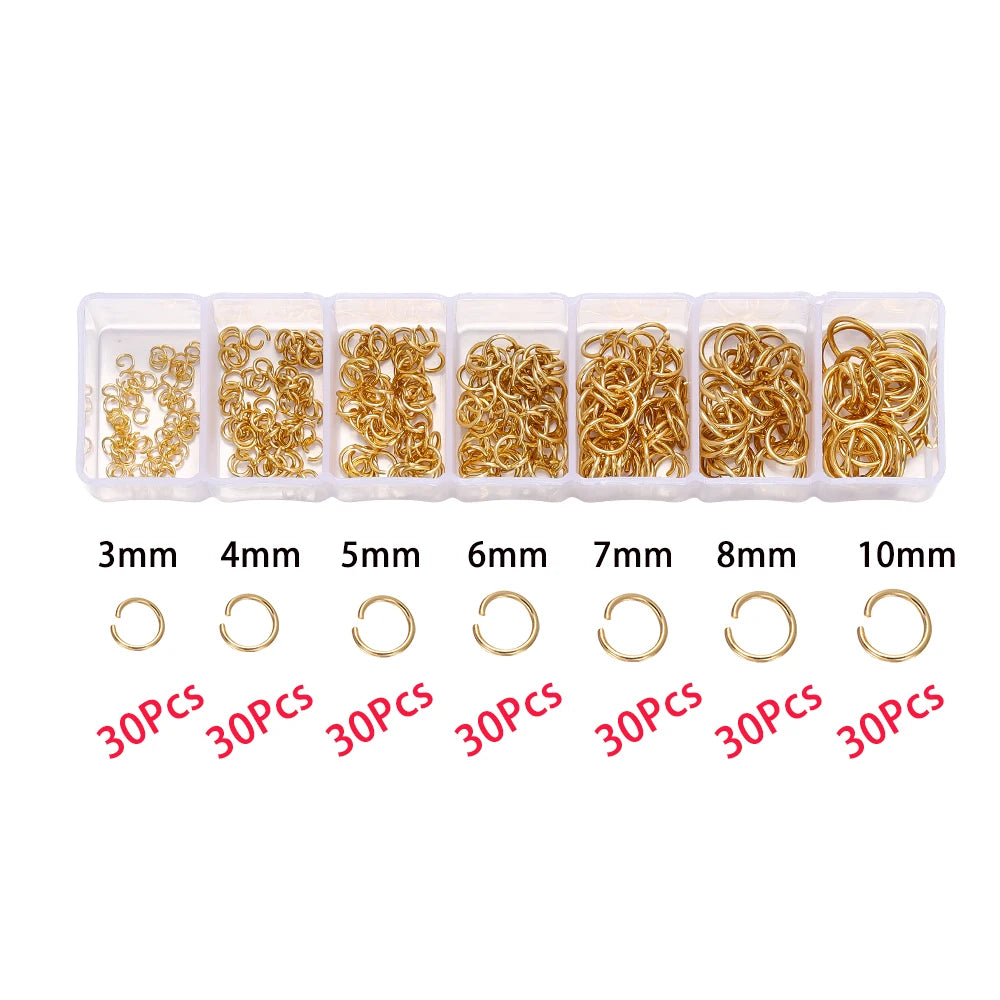 210-400pcs/Box Jewelry Making Kits Lobster Clasp