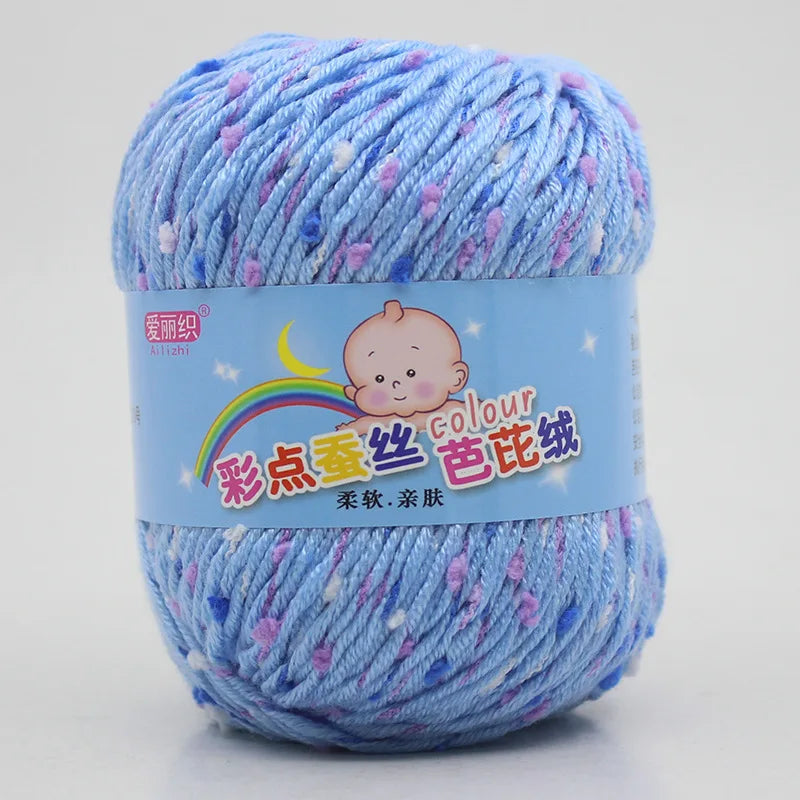 High Quality Wool Thread Eco-dyed Needlework Baby Cotton Cashmere Yarn