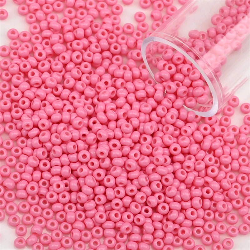12Grams/Tube 2mm Metallic Seed Beads Japanese Round Glass Seedbeads 1200pcs