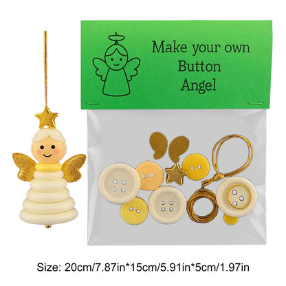 Christmas Button Snowman Ornament Kit