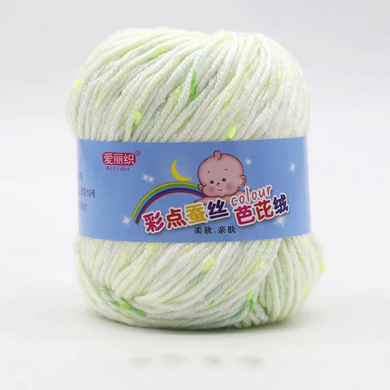 High Quality Wool Thread Eco-dyed Needlework Baby Cotton Cashmere Yarn