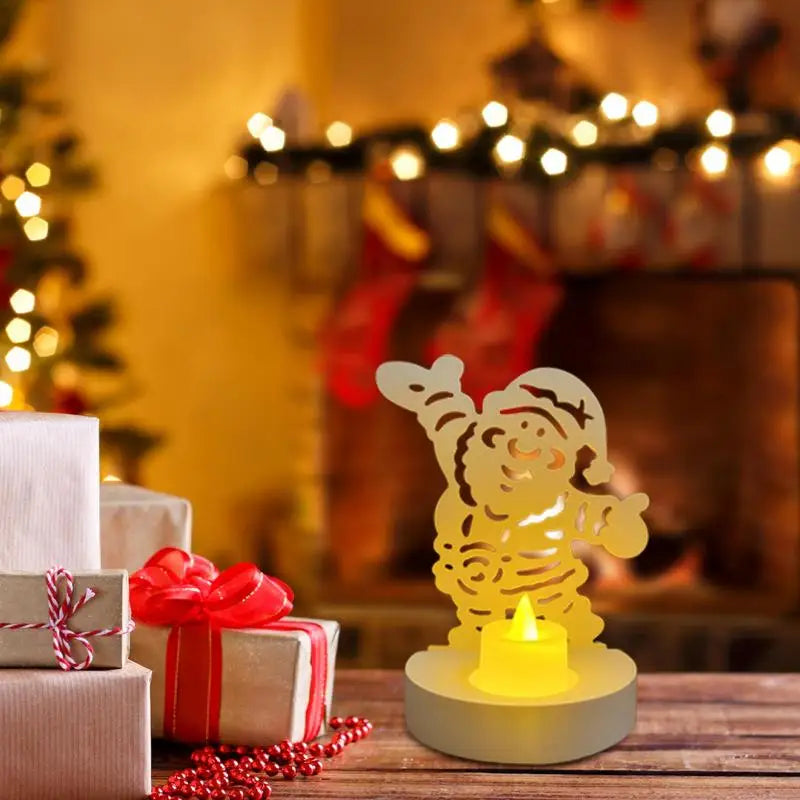 Silicone Candle Holder Mold Santa Claus
