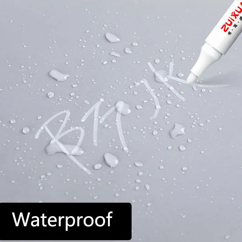 1/3/5 Pcs White Marker Pens 2.0mm Oily Waterproof White Gel Pen