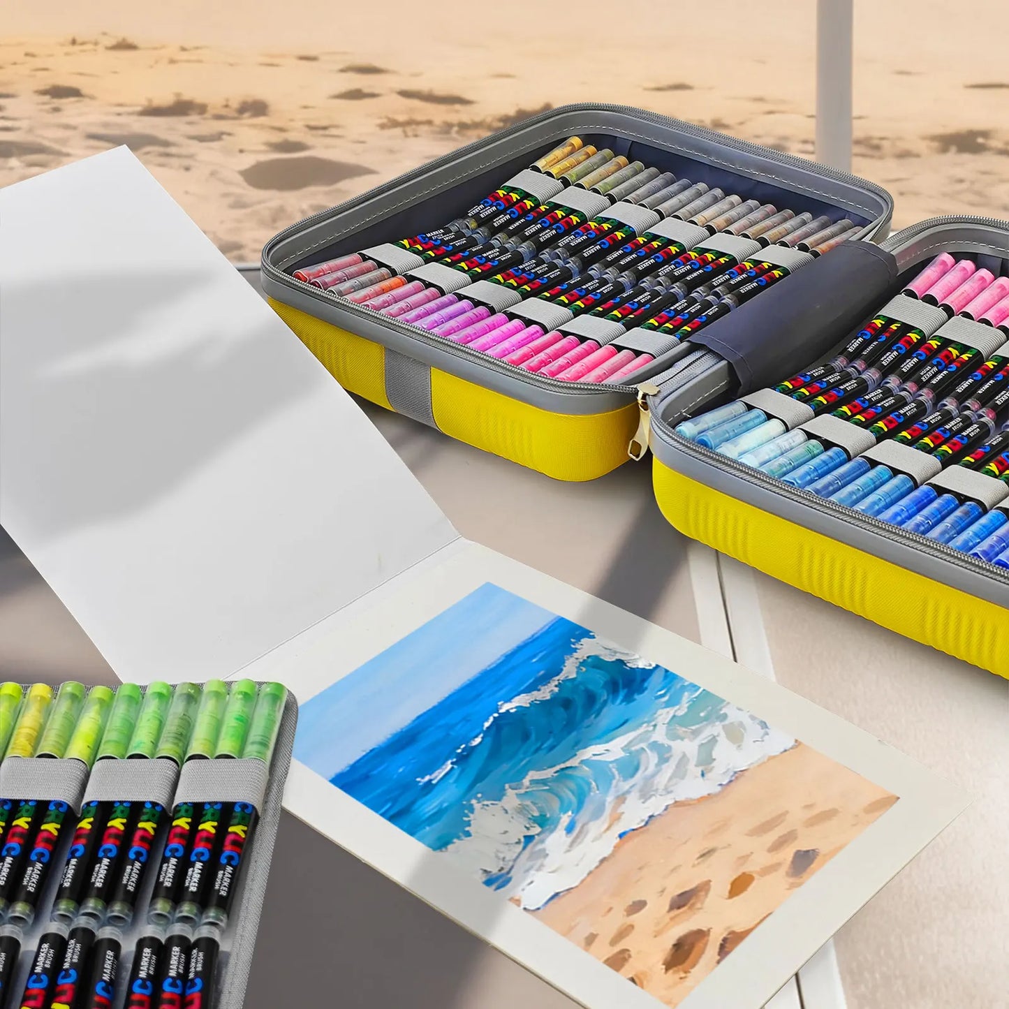 360 Colors Acrylic Marker Brush Pens Paint Art Markers