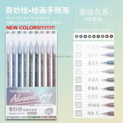 LANGUO 207/4 Colors Glitter Acrylic 0.5/1.0mm Gel Pen